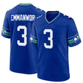 Silnrao S.Seahawks #3 Nick Emmanwori Player Royal Game Stitched Jerseys