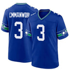 Silnrao S.Seahawks #3 Nick Emmanwori Player Royal Game Stitched Jerseys