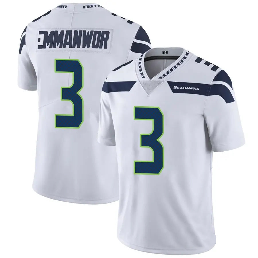 Silnrao S.Seahawks #3 Nick Emmanwori Player White Vapor Limited Football Jerseys