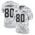 Silnrao S.Seahawks #80 Steve Largent Player Arctic Camo Salute to Service Limited Stitched Jerseys