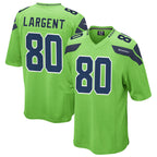 Silnrao S.Seahawks #80 Steve Largent Player Green Game Stitched Jerseys