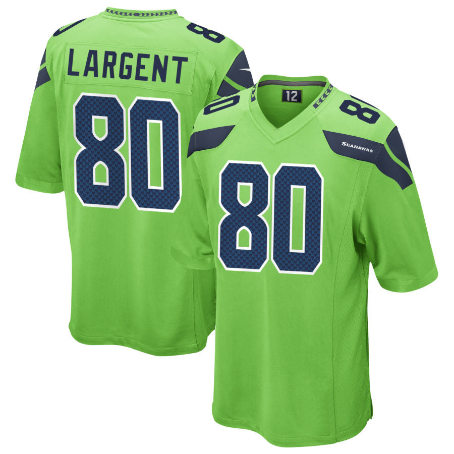 Silnrao S.Seahawks #80 Steve Largent Player Green Game Stitched Jerseys