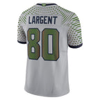 Silnrao S.Seahawks #80 Steve Largent Player Wolf Gray Rivalries Collection Limited Stitched Jerseys