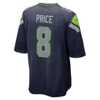 Silnrao S.Seahawks #8 Jadarian Price College Navy 2026 Draft First Round Pick No. 32 Team Game Stitched Jerseys