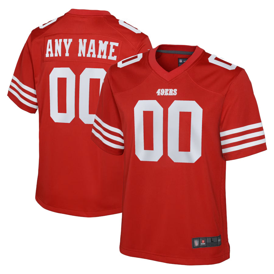 Silnrao Custom SF.49ers Game Team Colour Stitched Jerseys