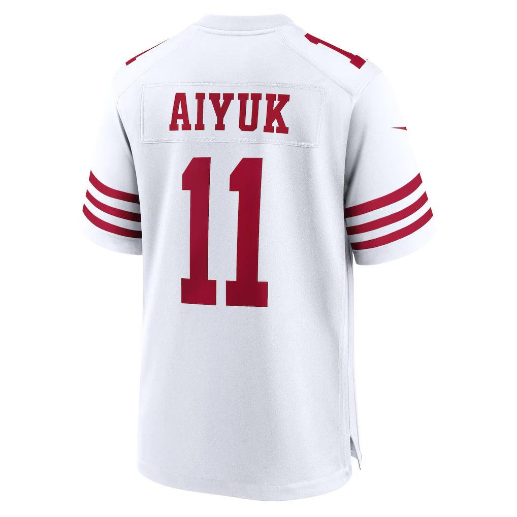 Silnrao SF.49ers #11 Brandon Aiyuk White Game Stitched Jerseys