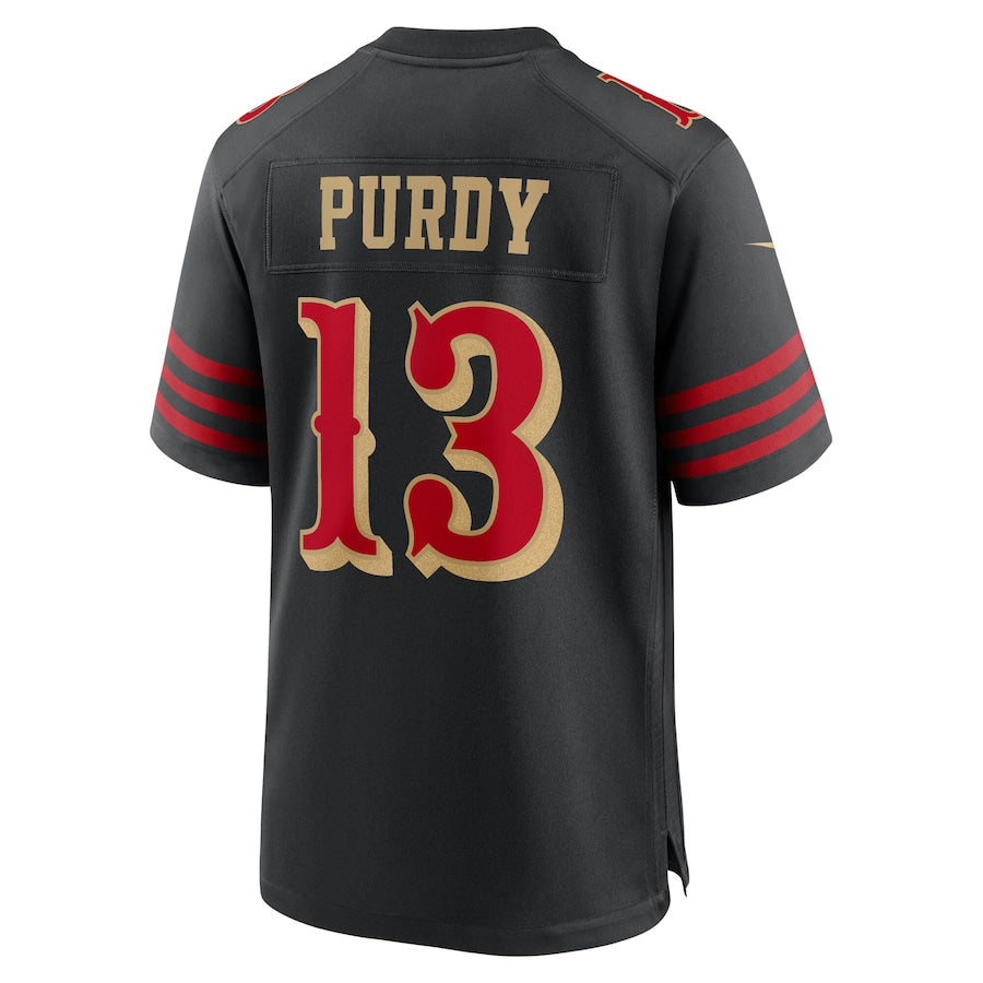 Silnrao SF.49ers #13 Brock Purdy Player Rivalries Collection Black Game Stitched Jerseys
