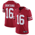 Silnrao SF.49ers #16 Joe Montana Player Vapor Untouchable Limited Throwback Stitched Jerseys