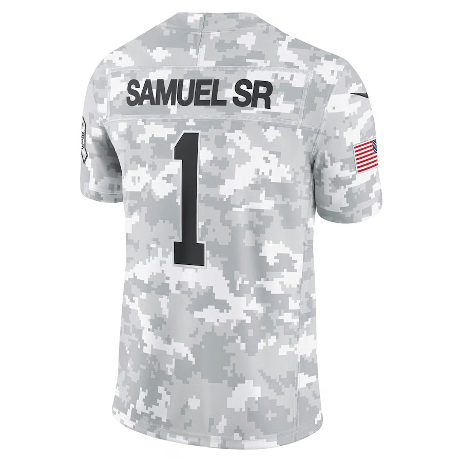 Silnrao SF.49ers #1 Ricky Pearsall Player Arctic Camo Salute to Service Limited Stitched Jerseys