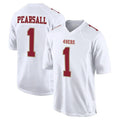 Silnrao SF.49ers #1 Ricky Pearsall Player White Fashion Game Stitched Jerseys