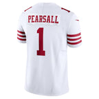 Silnrao SF.49ers #1 Ricky Pearsall Player White Vapor F.U.S.E. Limited Stitched Jerseys