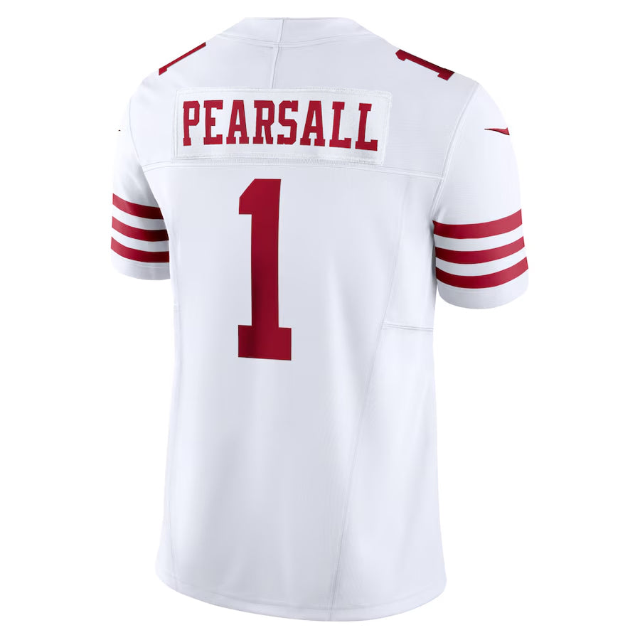 Silnrao SF.49ers #1 Ricky Pearsall Player White Vapor F.U.S.E. Limited Stitched Jerseys