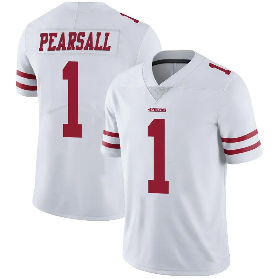 Silnrao SF.49ers #1 Ricky Pearsall Player White Vapor Limited Game Stitched Jerseys