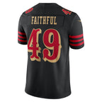 Silnrao SF.49ers #49 The Faithful Black 2025 Rivalries Collection Limited Stitched Jerseys