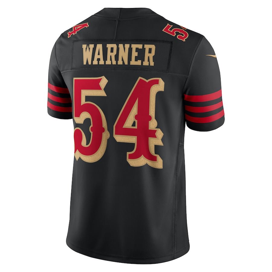 Silnrao SF.49ers #54 Fred Warner Player Rivalries Collection Vapor Limited Black Stitched Jerseys