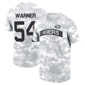 Silnrao SF.49ers #54 Fred Warner PlayerSalute to Service Hoodies & T-Shirts Stitched Jerseys