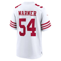 Silnrao SF.49ers #54 Fred Warner White Player Game Stitched Jerseys