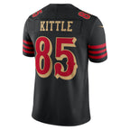 Silnrao SF.49ers #85 George Kittle Player Rivalries Collection Vapor Limited Black Stitched Jerseys