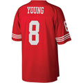 Silnrao SF.49ers #8 Steve Young Mitchell & Ness Scarlet Legacy Replica Stitched Jerseys