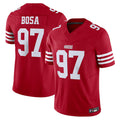 Silnrao SF.49ers #97 Nick Bosa Player Scarlet Vapor F.U.S.E. Limited Stitched Jerseys