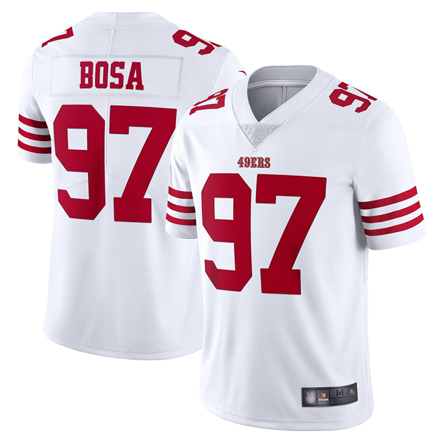Silnrao SF.49ers #97 Nick Bosa Player White Vapor Limited Stitched Jerseys