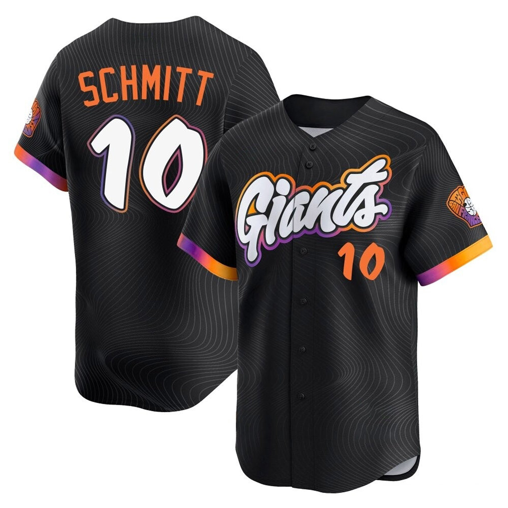 Silnrao SF.Giants #10 Casey Schmitt Player Black 2025 City Connect Home Limited Stitched Jerseys