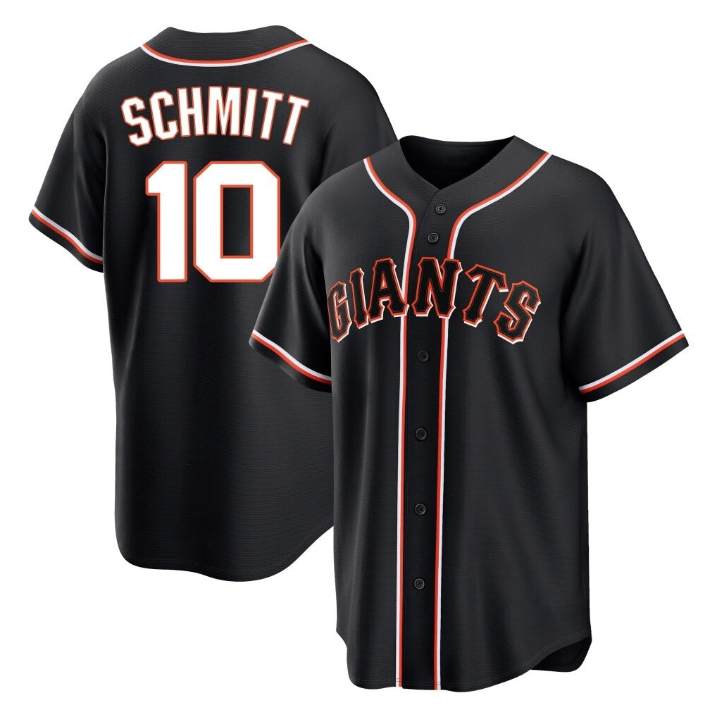 Silnrao SF.Giants #10 Casey Schmitt Player Black Fashion Out Home Limited Stitched Jerseys