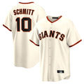 Silnrao SF.Giants #10 Casey Schmitt Player Cream Home Game Stitched Jerseys