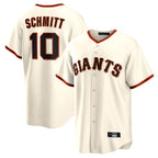 Silnrao SF.Giants #10 Casey Schmitt Player Cream Home Game Stitched Jerseys