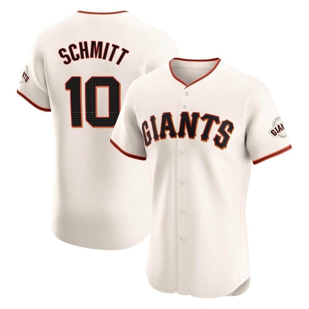 Silnrao SF.Giants #10 Casey Schmitt Player Cream Home Limited Elite Stitched Jerseys