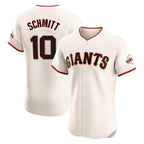 Silnrao SF.Giants #10 Casey Schmitt Player Cream Home Limited Elite Stitched Jerseys