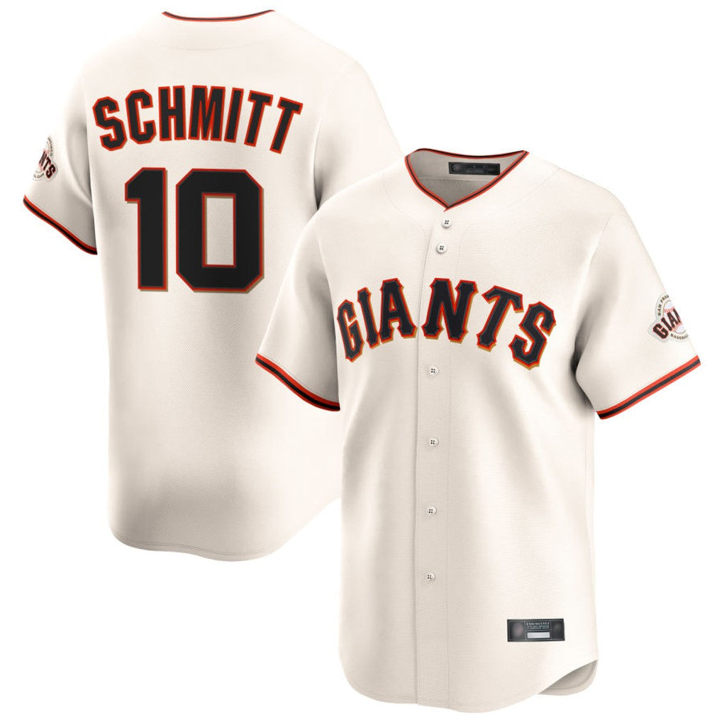 Silnrao SF.Giants #10 Casey Schmitt Player Cream Home Limited Stitched Jerseys