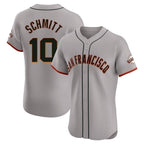 Silnrao SF.Giants #10 Casey Schmitt Player Gray Home Limited Elite Stitched Jerseys