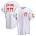 Silnrao SF.Giants #10 Casey Schmitt Player White City Connect Home Game Stitched Jerseys