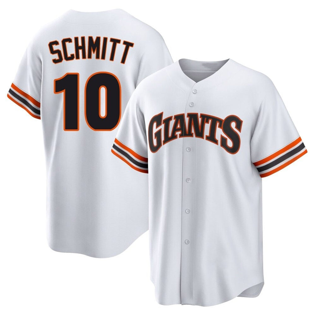 Silnrao SF.Giants #10 Casey Schmitt Player White Home Game Stitched Jerseys