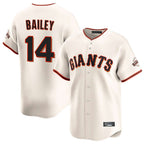 Silnrao SF.Giants #14 Patrick Bailey Player Cream Home Limited Stitched Jerseys
