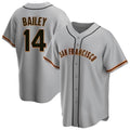 Silnrao SF.Giants #14 Patrick Bailey Player Gray Home Game Stitched Jerseys