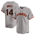 Silnrao SF.Giants #14 Patrick Bailey Player Gray Home Limited Stitched Jerseys