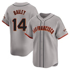 Silnrao SF.Giants #14 Patrick Bailey Player Gray Home Limited Stitched Jerseys