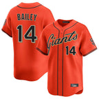 Silnrao SF.Giants #14 Patrick Bailey Player Orange Home Limited Stitched Jerseys