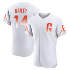 Silnrao SF.Giants #14 Patrick Bailey Player White City Connect Home Limited Elite Stitched Jerseys