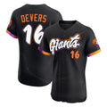 Silnrao SF.Giants #16 Rafael Devers Player Black 2025 City Connect Home Limited Elite Stitched Jerseys