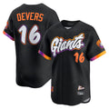 Silnrao SF.Giants #16 Rafael Devers Player Black 2025 City Connect Home Limited Stitched Jerseys
