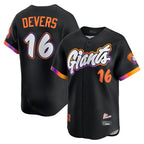 Silnrao SF.Giants #16 Rafael Devers Player Black 2025 City Connect Home Limited Stitched Jerseys