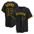Silnrao SF.Giants #16 Rafael Devers Player Black Snake Skin City Limited Stitched Jerseys