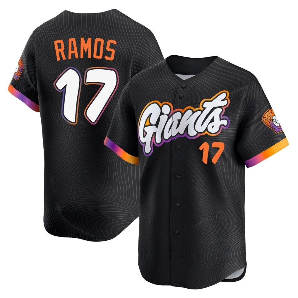 Silnrao SF.Giants #17 Heliot Ramos Player Black 2025 City Connect Home Limited Stitched Jerseys