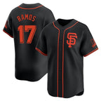 Silnrao SF.Giants #17 Heliot Ramos Player Black 2026 Home Limited Stitched Jerseys