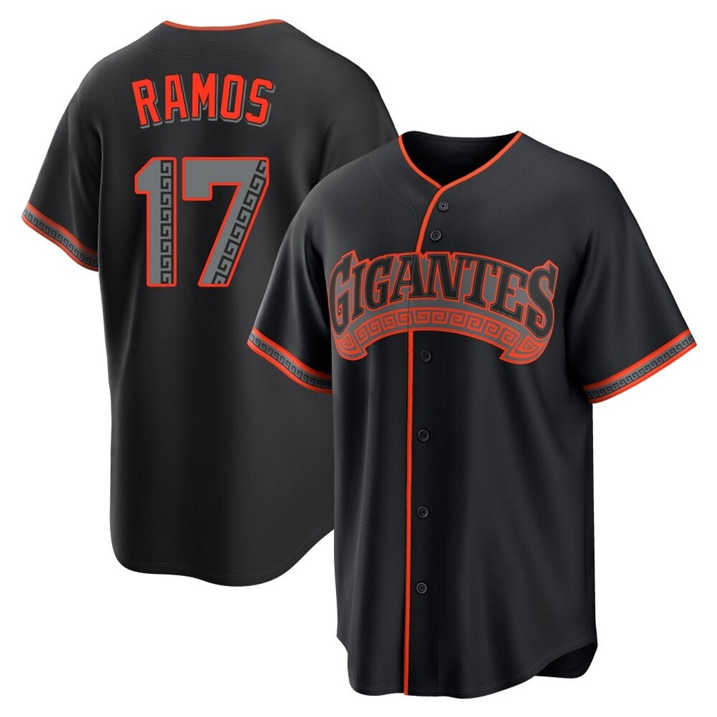 Silnrao SF.Giants #17 Heliot Ramos Player Black Alternate Limited Stitched Jerseys