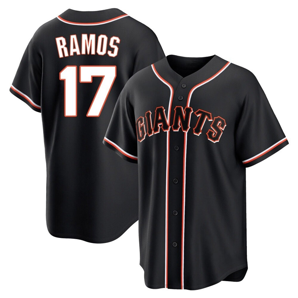 Silnrao SF.Giants #17 Heliot Ramos Player Black Fashion Out Home Limited Stitched Jerseys