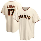 Silnrao SF.Giants #17 Heliot Ramos Player Cream Home Game Stitched Jerseys